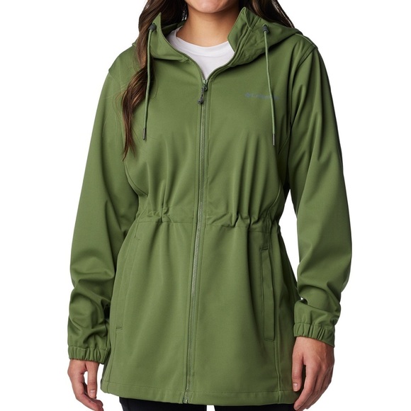 NWT Columbia Women's Rose Winds Green Hooded Jacket - Picture 1 of 1